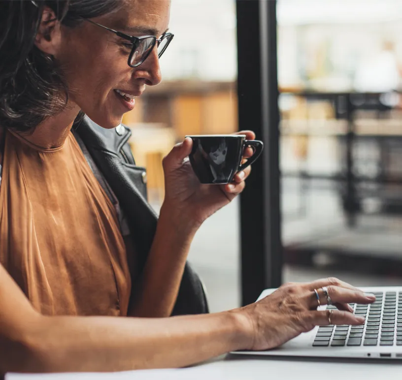 Rockefeller Capital Management Modern woman working